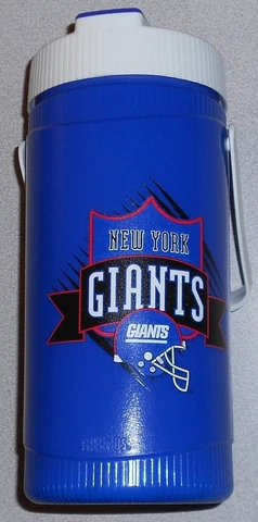 New York Giants plastic Thermos brand 10"/12" water bottle Cover