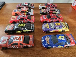 Action 1/24 Diecast Lot Of 10 Nascar Toy Cars/banks, Dale Earnhardt Jr., Waltrip - Picture 1 of 21