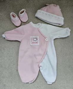 BERENGUER Dolls Outfit One Piece Sleep Hat Booties 16" Long - Picture 1 of 6