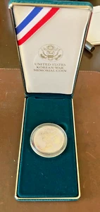 1991 Korean War Memorial Proof Silver Dollar $1 ~ Free USA Shipping - Picture 1 of 9