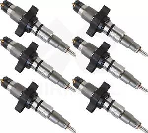 6pcs Fuel Injector 2830957 0445120007 For Cummins Ford DAF CF65 LF45 Iveco - Picture 1 of 6