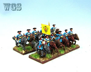 15MM WGS Seven Years War SYW Painted Russia Dragoons RB7 - Picture 1 of 5