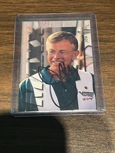 Autographed Joe Gibbs 1995 Maxx Racing Card Nascar NFL Redskins - Picture 1 of 1