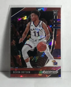 2020-21 Panini Prizm Draft Picks Devon Dotson Red Cracked Ice Rookie RC #72 - Picture 1 of 2