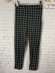 Pantalones Zara Talla 11-12 Niña Pull-On Cuadros Negro Blanco Suave Elastizado Leggings A96 - Imagen 1 de 6