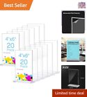 Acrylic Clear Holder Table Menu Display Stand - Double Sided - 4X6 Inch - 20