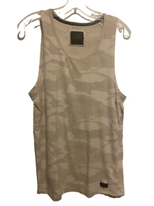 Abercrombie & Fitch Mens Muscle Tank Top Size Medium Tan Camo Print NWOT - Picture 1 of 3
