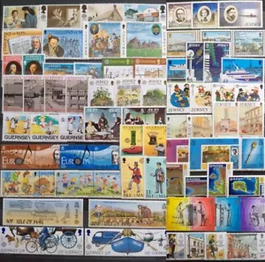 Worldwide Stamp Lots: UK Channel Islands MNH -25 Different Full Sets Europa CEPT - Picture 1 of 2