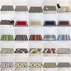 Large Small Kitchen Heavy Duty Barrier Mat Non Slip Rubber Back Door Hallway Mat - Picture 1 of 38