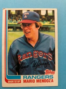 1982 Topps Baseball Card #212 Mario Mendoza Texas Rangers - Picture 1 of 2