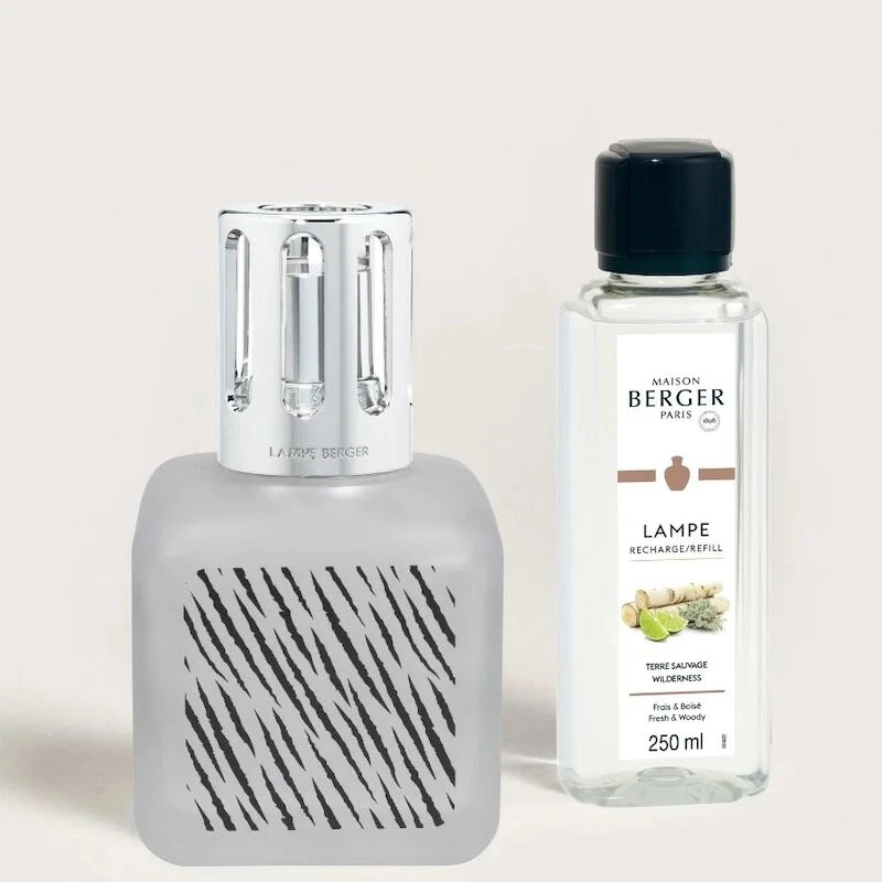 Maison Berger, Glacon Zebra, Lampada Catalitica con Fragranza, Cristallo-Vetro - Immagine 1 di 1