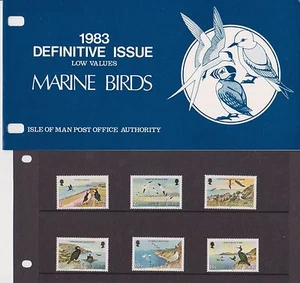 ISLE OF MAN Presentation Pack 1983 DEFINITIVE ISSUE BIRDS LOW VALUES - Picture 1 of 1