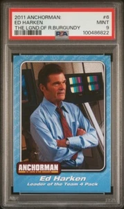 Anchorman: The Legend of Ron Burgandy 2011 - Ed Harkin #6 PSA 9 - Imagen 1 de 3