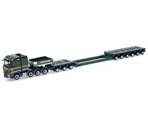 Camion modello Herpa 1:87/H0, Mercedes Arocs semirimorchio a pianale ribassato, Emil Egger #317337 - Foto 1 di 2