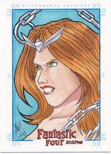 2008 Marvel Fantastic Four Archives Sketch Card Allen Thundra d