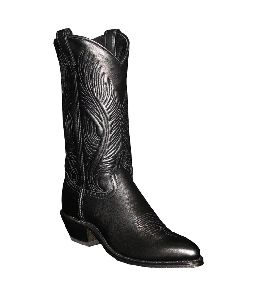 Botas Abilene para mujer 11 pulgadas EE. UU. Vestido Negro Cuero de Vaca Botas de Vaquero Foto 1 de 1
