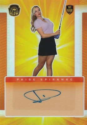 Paige Spiranac Signed 2021 Super Glow Sports Autographs Orange Card #295 52/100 - Image 1 of 4