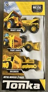 NEW Tonka Metal Movers 3 pack, Dump Truck, Front Loader & Bulldozer SANDBOX TOYS - Picture 1 of 3