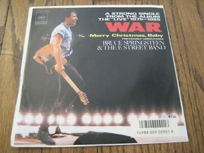 Bruce Springsteen War  Merry Christmas Baby Japanese-7 inch  Rare! - Image 1 of 2