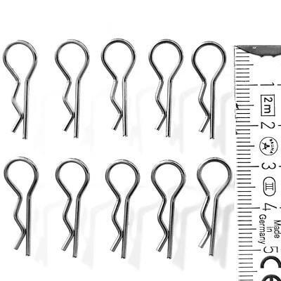 25x Karosserieklammern Karosserie Karo Splinte Body Clips Halter 1:10 1:16 1:18  - Bild 1 von 2