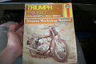 Owners workshop manual Triumph trident BSA rocket book