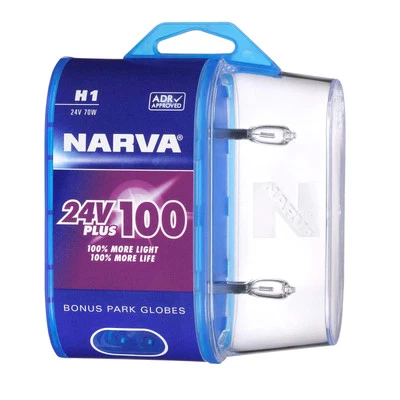 Narva H1 24v Plus 100 Halogen Headlight Globe 2 Pack *Free T10 Globes* 48705BL2 - Image 1 of 3