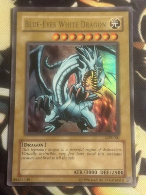 Yugioh: Blue-Eyes White Dragon - LOB-001 - Ultra Rare - Unlimited - MP - Image 1 of 4