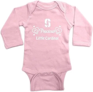 Body recién nacido Two Feet Ahead Creeper rosa L/S Stanford Cardinals 6 meses - Imagen 1 de 1