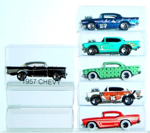 Hot Wheels & MB Premiere "1957 Chevy" lose - mit PVC Cases & kleiner Vitrine. - Bild 1 von 14