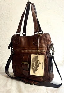 Campomaggi 2way bag tote bag shoulder bag brown dark brown - Picture 1 of 19