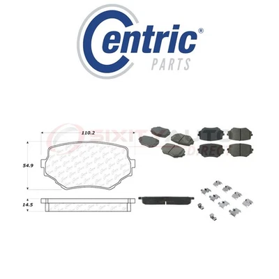 Centric Ceramic Disc Brake Pads w Shims for 1996-1998 Suzuki Sidekick 1.8L gp Foto 1 de 4