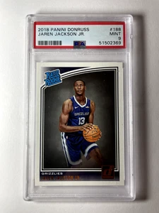 2018-19 Panini Donruss NBA Rated Rookie Jaren Jackson Jr Grizzlies PSA 9 - Picture 1 of 2