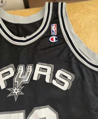 San Antonio Spurs David Robinson Champion NBA Basketball Jersey Vintage 44 Black - Image 1 of 4