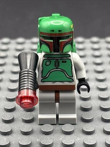 Lego Star Wars Boba Fett Minifigure Sw0002 Classico Grigio COMPLETO *Leggi Desc - Foto 1 di 5