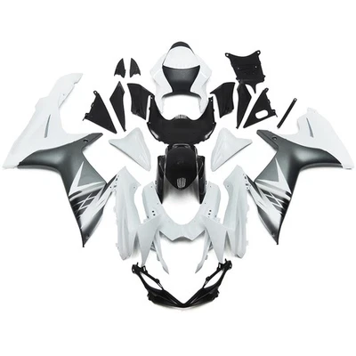 Kit de carenado blanco plateado para carrocería ABS Suzuki GSXR600 GSXR750 2011-2023 K11 Foto 1 de 4