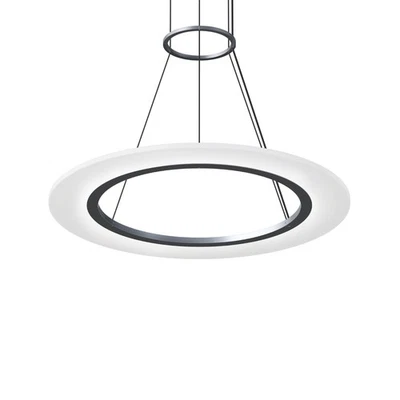Sonneman 2071 Anillos Árticos 24"W Colgante Suspensión LED - Plateado Foto 1 de 4