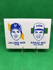 1986 Topps Tattoo Sheet Alan Trammell Tom Seaver Tom Browning *Full Sheet* - Bild 1 von 3