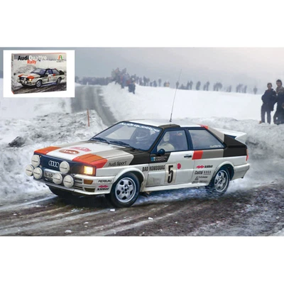 AUDI QUATTRO RALLY MONTE CARLO 1981 KIT 1:24 Italeri Kit Auto Modellino Nuovo - Immagine 1 di 3