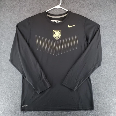 Army Black Knights Shirt Mens Large Nike Dri Fit Long Sleeve NCAA West Point Cover