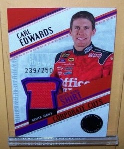 CARL EDWARDS 2006 PRESS PASS STEALTH DRIVER WORN SHIRT CARD 239/250 MADE - Picture 1 of 1