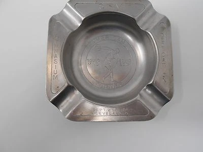 Cenicero antiguo dedicado el 21-09-1940 Cleveland OH, sin fabricante marcado 12A Foto 1 de 4