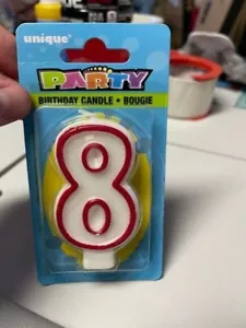Unique Number 8 Birthday Candle New!!! - Picture 1 of 1
