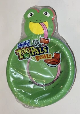 2004 Hefty Zoo Pals 12 Paper Bowls Variety Pack NEW Sealed - Image 1 of 2