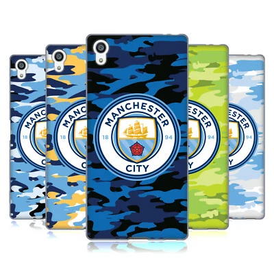 OFFICIAL MANCHESTER CITY MAN CITY FC BADGE CAMOU GEL CASE FOR SONY PHONES 2 - Image 1 of 4