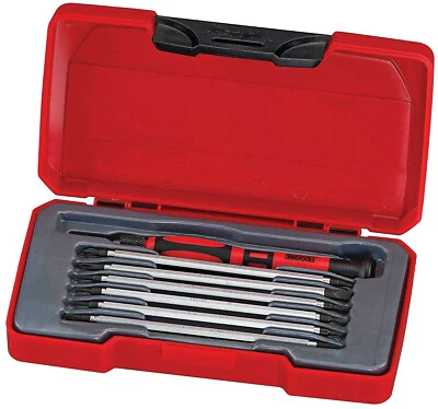 Teng Tools TM708 Screwdriver Set Mini 8 Piece  7 Double Ended Blades Handle - Image 1 of 4