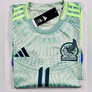 Adidas Copa America 2024 Mexico Santiago Giménez #11 Away Jersey All Patches - Picture 1 of 12