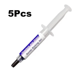 5Pcs Dental Acid Etch Etching Gel 37% 5ml/syringe with tips - Picture 1 of 7