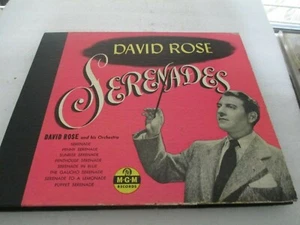 DAVID ROSE, SERENADES,, MGM -28   4 10 IN  RECORDS  Vintage   , SLIP CASE - Picture 1 of 3