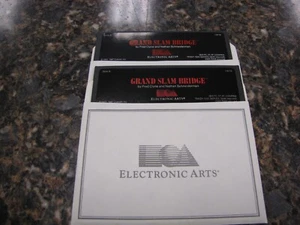 Vintage Grand Slam Bridge Software 5.25" Disks by Electronic Arts for IBM/Tandy - Zdjęcie 1 z 3