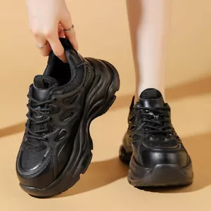 Stivali da lavoro donna tacco alto suola spessa punta acciaio scarpe antinfortunistiche 5 cm - Foto 1 di 17